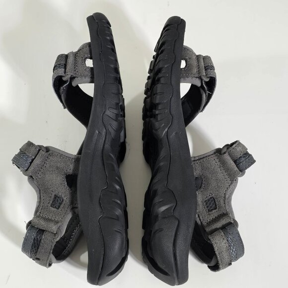 Teva Sandals Mens Size 8 Hudson 1002433 Hook & Loop Closure River Hiking Outdoor - Picture 4 of 14